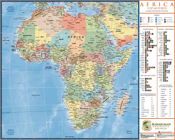 Africa - Top 60 Ports 2016.