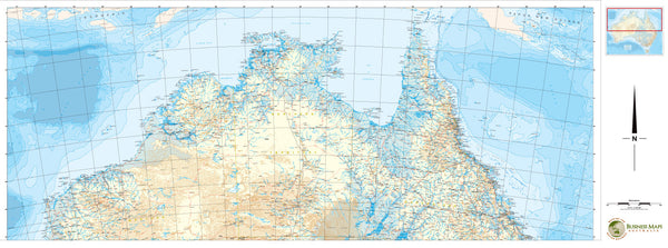 Custom Tracking Map of Northern Australia