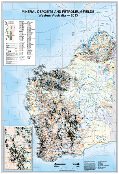 Mineral Deposits and Petroleum in Western Australia.