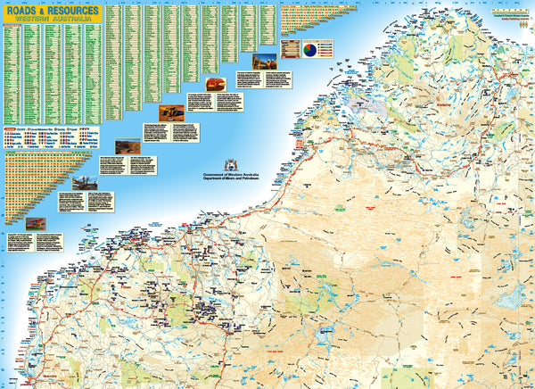 WA Roads and Resources- Pilbara Map.