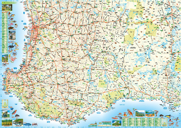 South West Supersized Road Map
