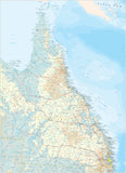 Queensland - State Reference Map.